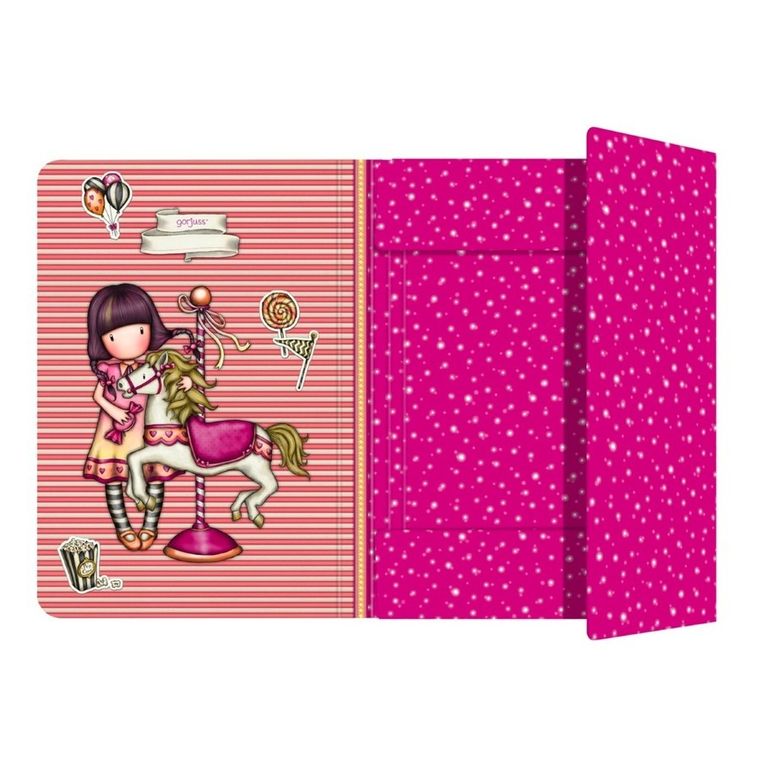 Gorjuss, Fairground, Carousel, teczka zamykana na gumkę, 1 szt.