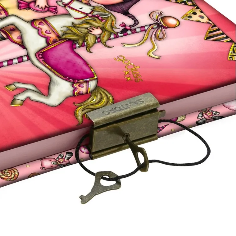 Gorjuss, Fairground, Carousel, zamykany notes, 1 szt.