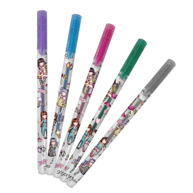 Gorjuss, Fairground, Fairground, długopisy żelowe, 5 szt.