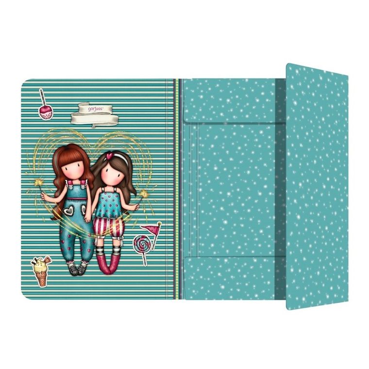 Gorjuss, Fairground, Fireworks, teczka zamykana na gumkę, 1 szt.