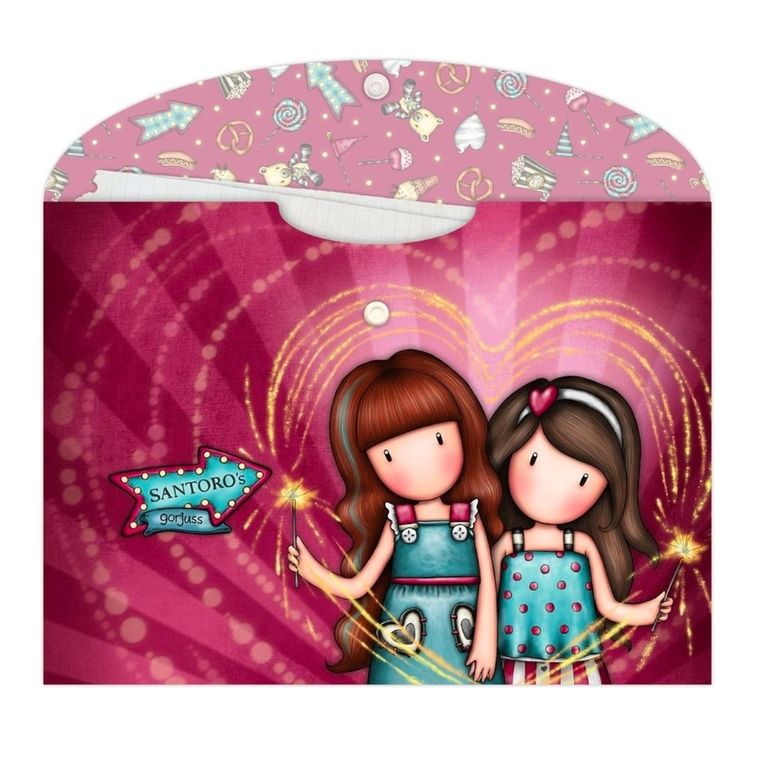 Gorjuss, Fairground, Fireworks, Up and away, zestaw teczek A4