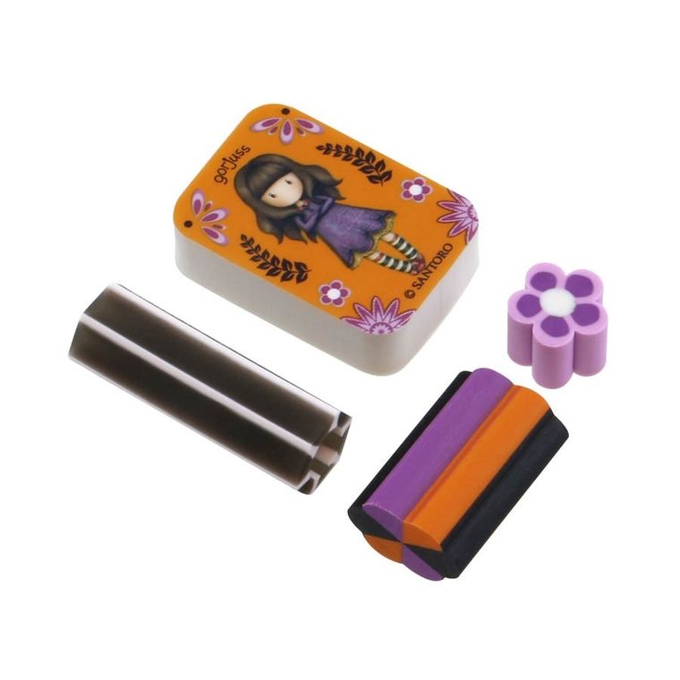 Gorjuss Fiesta, Cobwebs, zestaw gumek do ścierania, 4 szt.