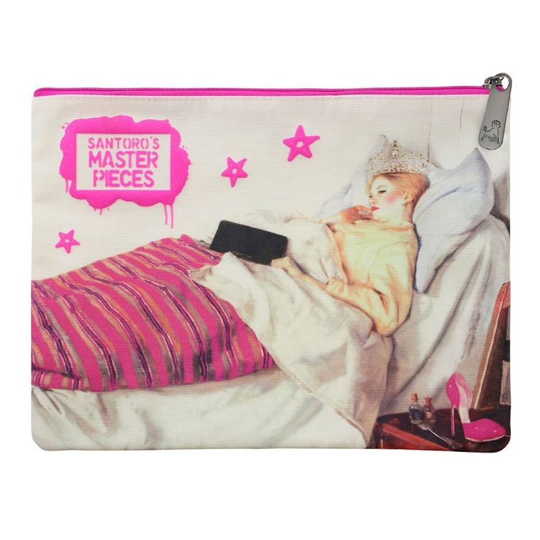Gorjuss, Masterpieces, Too Glam, Duża płaska kosmetyczka, saszetka