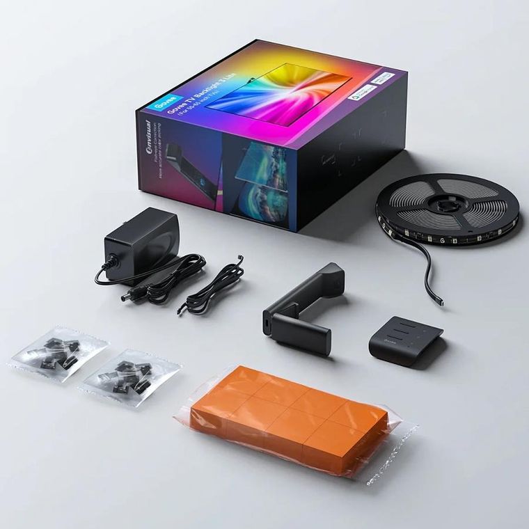 Govee, H6099 TV Backlight 3 Lite, podświetlenie LED dla TV 55-65 cali, RGBICW, Wi-Fi+Bluetooth