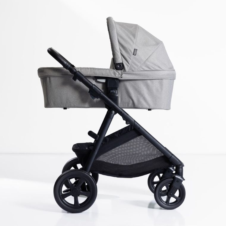 Graco, Near2Me DLX, wózek spacerowy z gondolą i fotelikiem, Ash