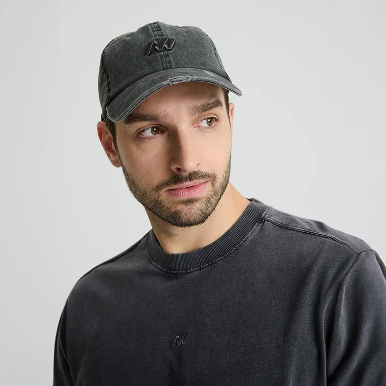 Grafitowa czapka z daszkiem unisex NOWEAR