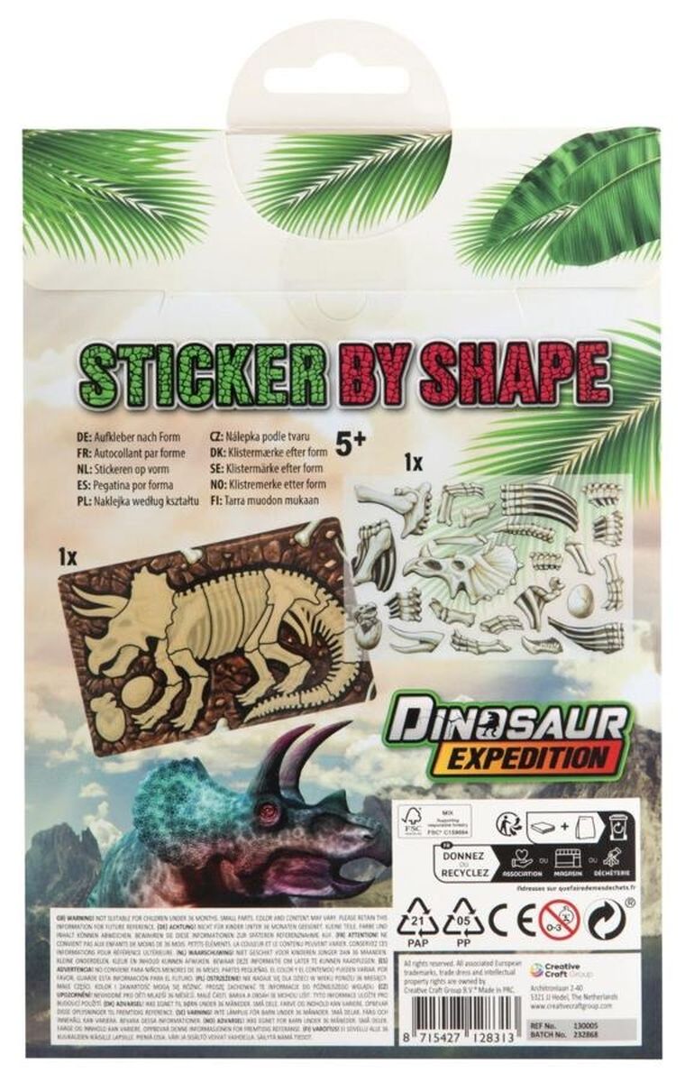 Grafix, naklejki 3D, Triceratops