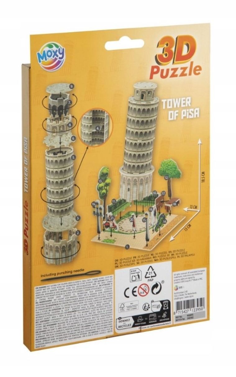 Grafix, Wieża w Pizie, piankowe puzzle 3D