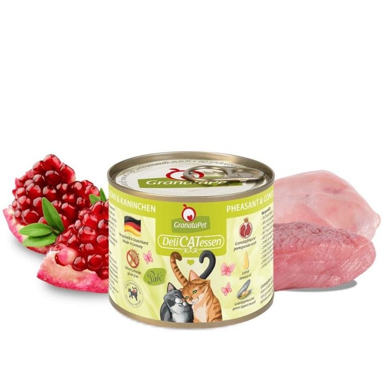 GranataPet, DeliCatessen, bażant i królik, karma mokra dla kota, 200g
