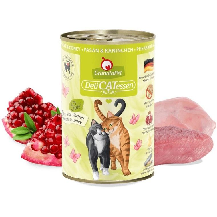 GranataPet, DeliCatessen, bażant i królik mokra, karma dla kota, 400g