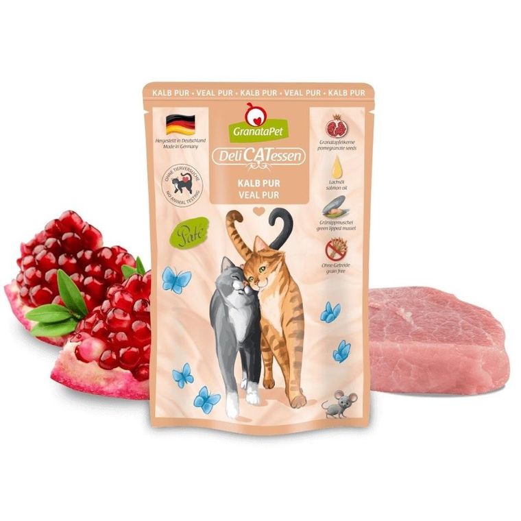 GranataPet, DeliCatessen, cielęcina, karma mokra dla kota, 85g