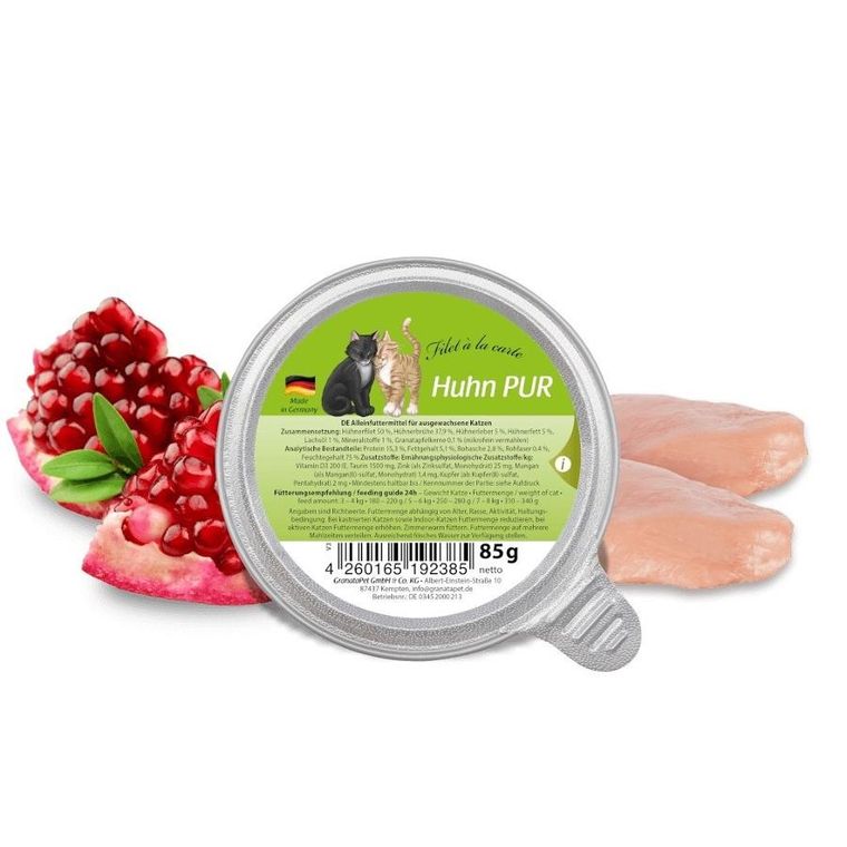GranataPet, Filet a la carte, kurczak Pur, karma mokra dla kota, 85g