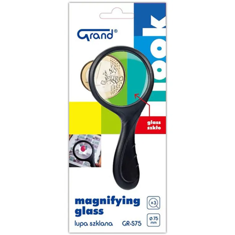 Grand, lupa szklana, 75 mm