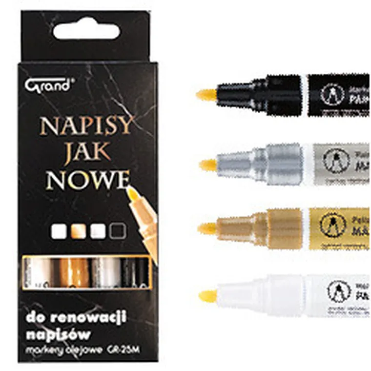Grand, marker olejowy do nagrobków, 4 szt.