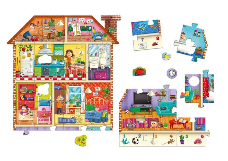 Granna, Domek, maxi puzzle z dziurką, 39 elementów