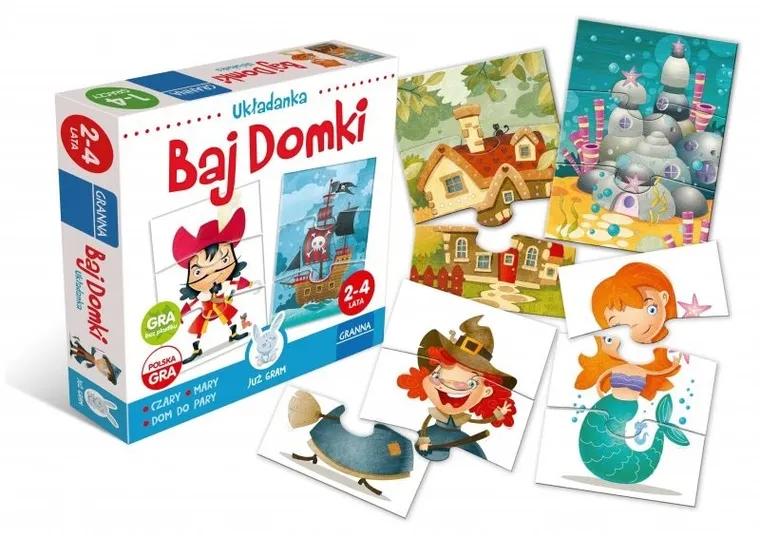 Granna, Już gram, Baj Domki, układanka, gra familijna