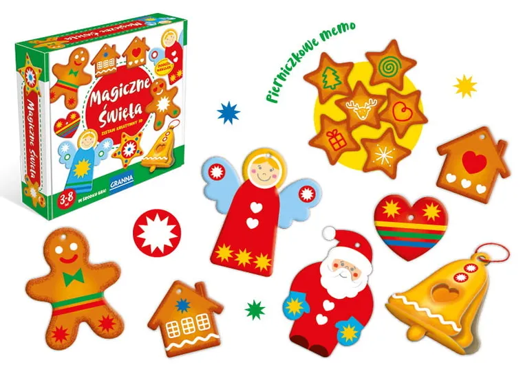 Granna, Magiczne Święta, zestaw kreatywny z memory