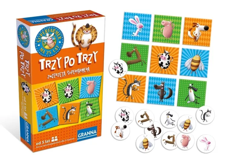 Granna, Trzy po trzy: Zwierzęta Superfarmera, gra familijna