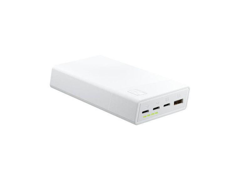 Green Cell, powerbank, Powerplay 20S, biały, 20000MAH 22,5W 3X USB-C PD 1X USB-A