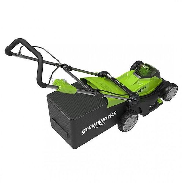 Greenworks, kosiarka z akumulatorem i ładowarką, 40V, 41 cm, G40LM41K4, 4 Ah, 2504707UB