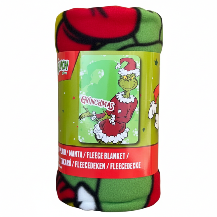 Grinch, koc polarowy, 100-140 cm