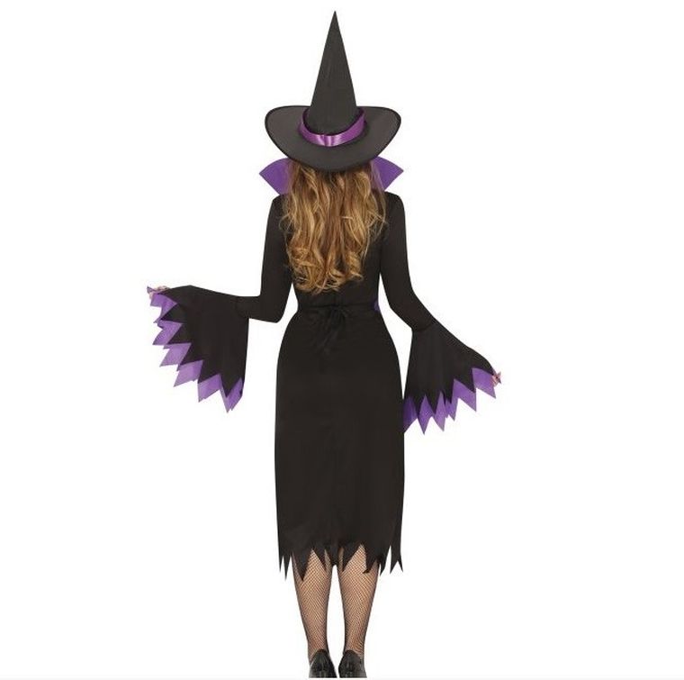 Guirca, Czarownica z kapeluszem, strój, fioletowy