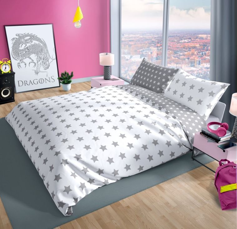 Gwiazdki, 2-częściowy komplet pościeli, 160-200 cm