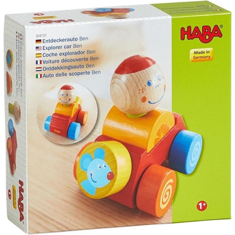 Haba, Ben, Auto odkrywców, pojazd drewniany