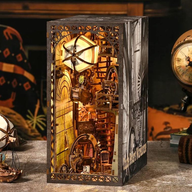 Habarri, Book Nook, Miniaturowy domek, Nautilius, puzzle 3D, 299 elementów