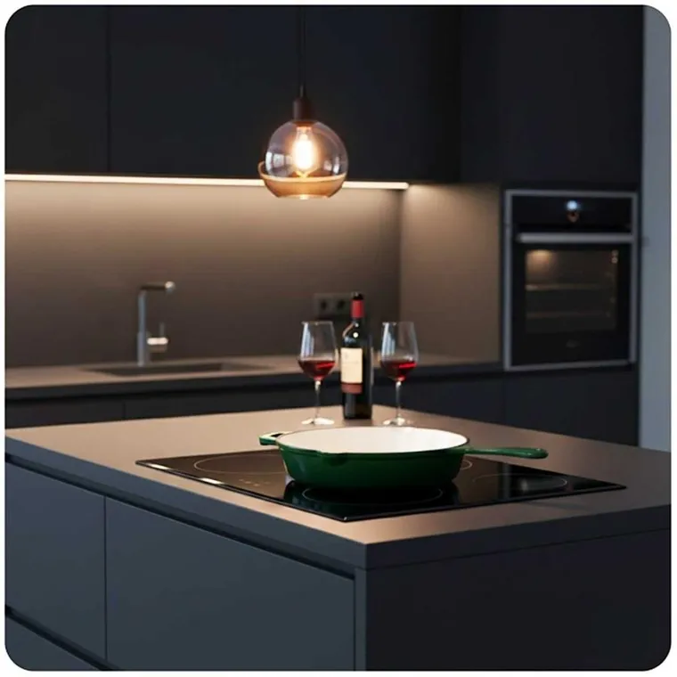 Hage, patelnia żeliwna, emaliowana, zielona, 26 cm