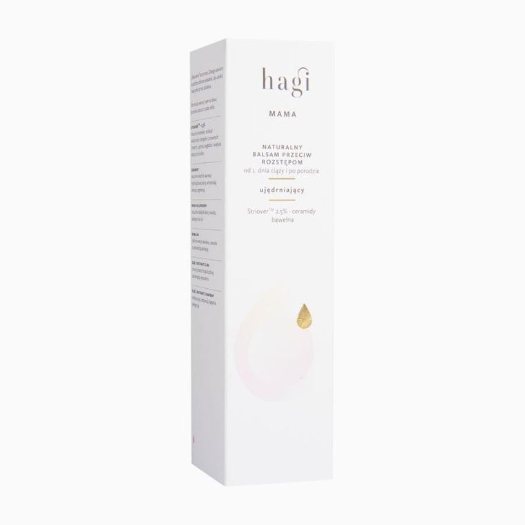 Hagi, Mama, naturalny balsam przeciw rozstępom dla kobiet od 1 dnia ciąży, 200 ml