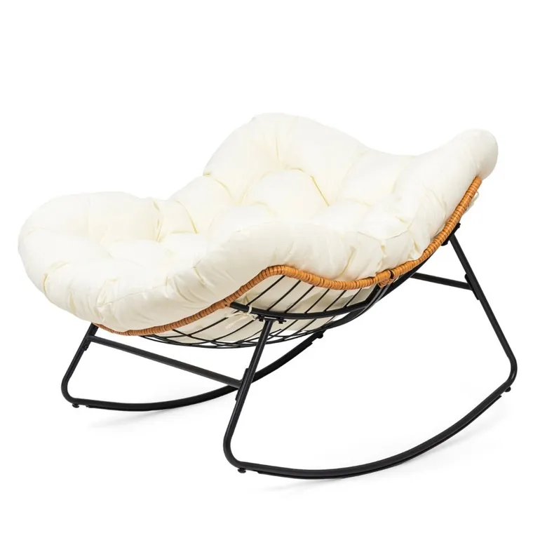 HaloFuture, bujany fotel, kokon skandynawski, XL, beżowy