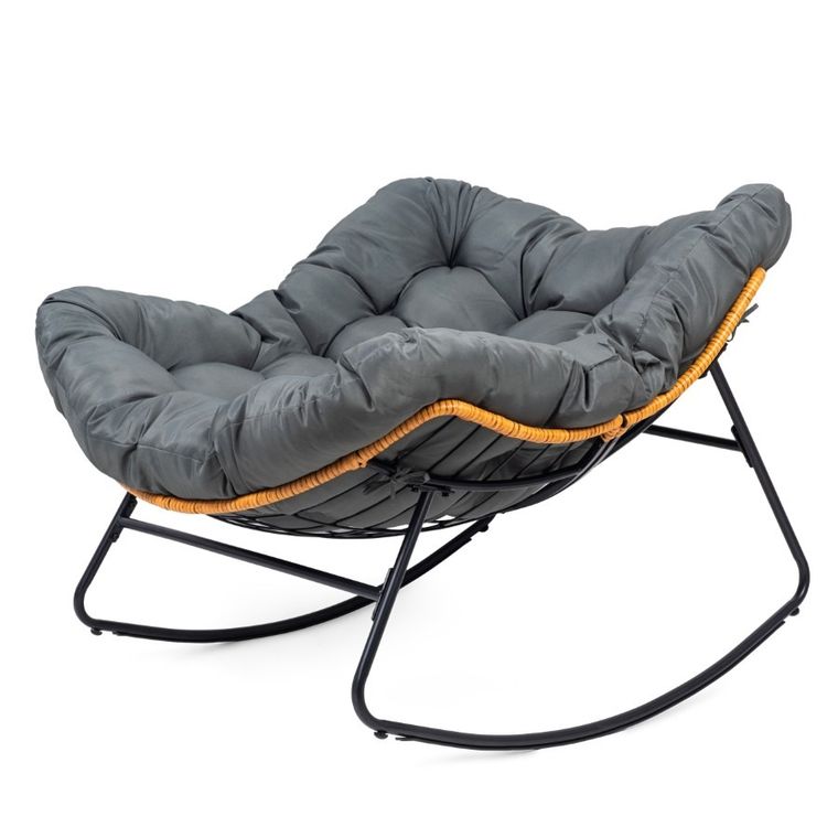 HaloFuture, bujany fotel, kokon skandynawski XL, szary