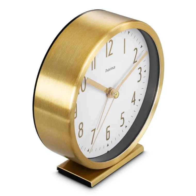 Hama, budzik, skye, 11,3 cm, złoty