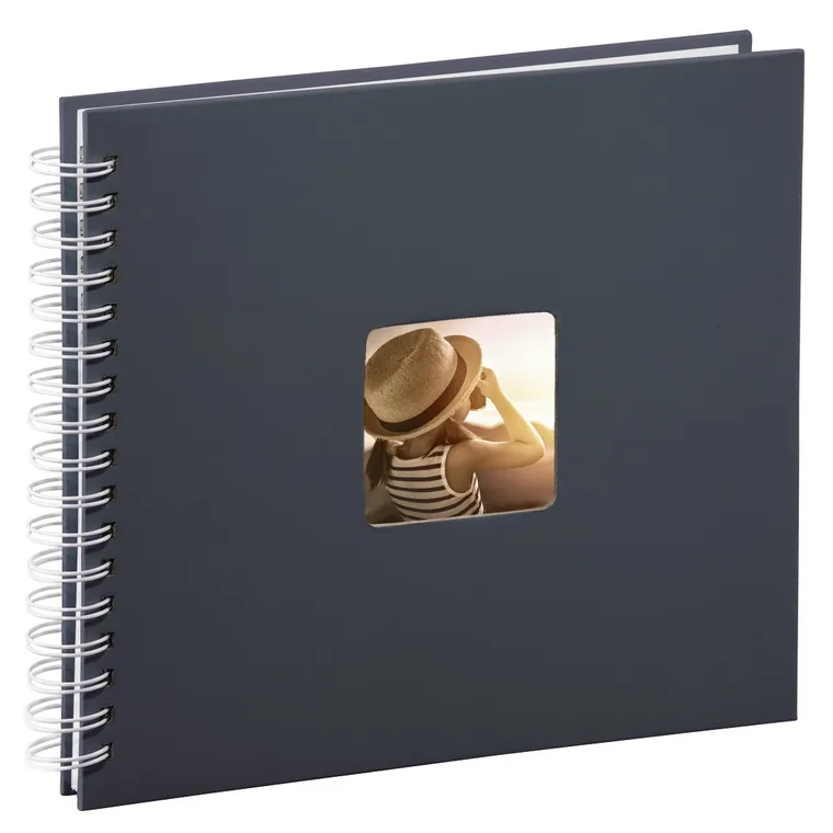 Hama, Fine Art, album, 50 stron, 28-24 cm, białe kartki, szary