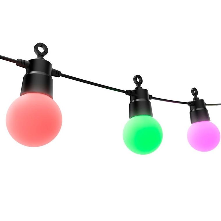 Hama, inteligentny łańcuch świetlny LED, wlan, zewnętrzny IP44, kolorowy, 8 m