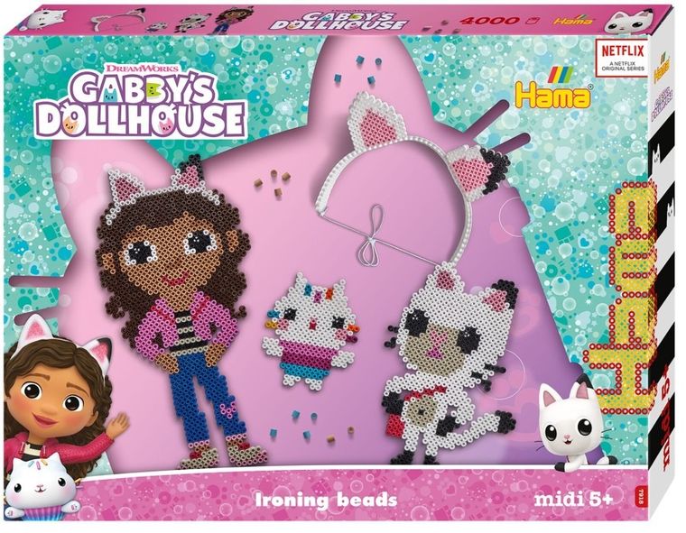 Hama, Koci Domek Gabi, zestaw koralików do prasowania