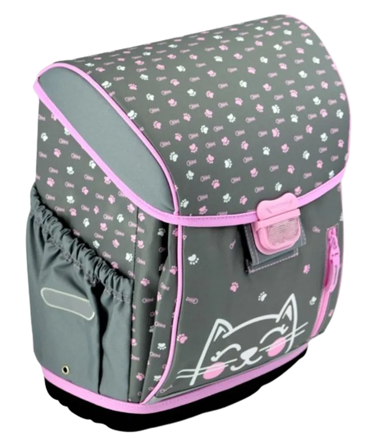 Hama, Kot, tornister szkolny, szary