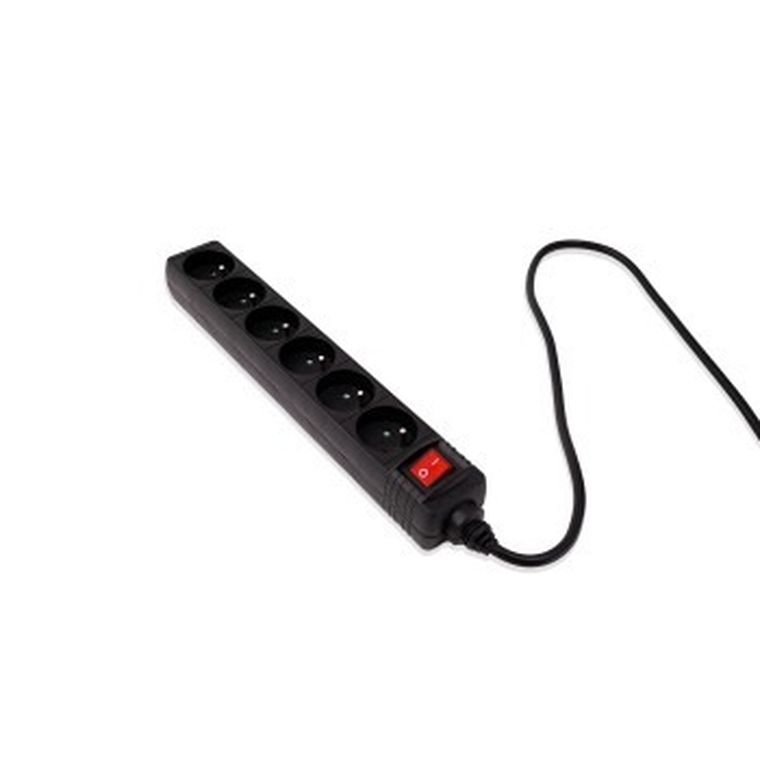 Hama, listwa zasilająca, standard, 6gn, 1.5m, czarna