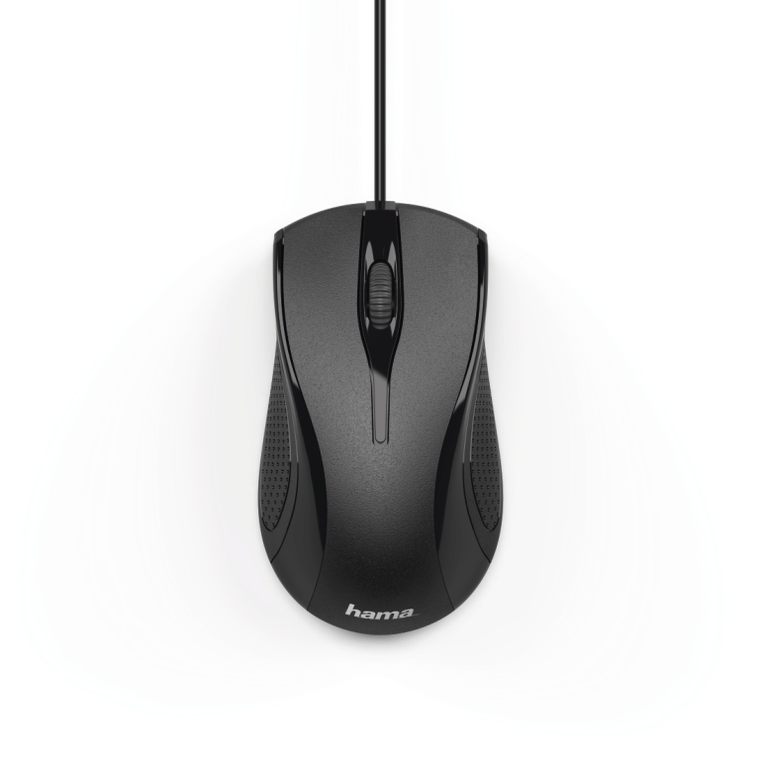 Hama, MC-200, mysz przewodowa, czarna