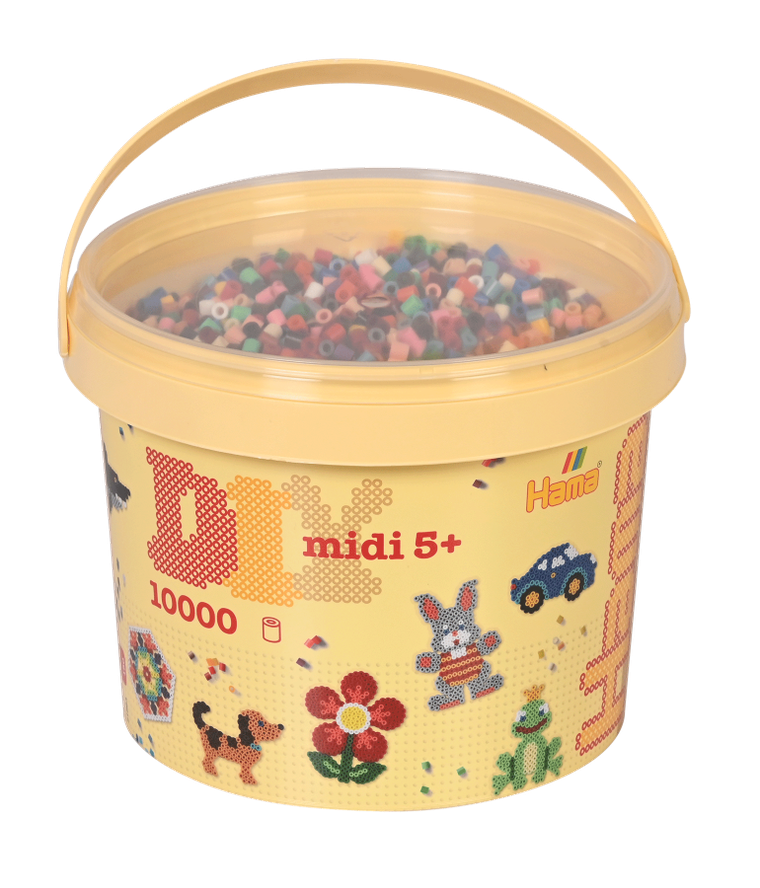 Hama, midi koraliki do prasowania, 10000 szt.