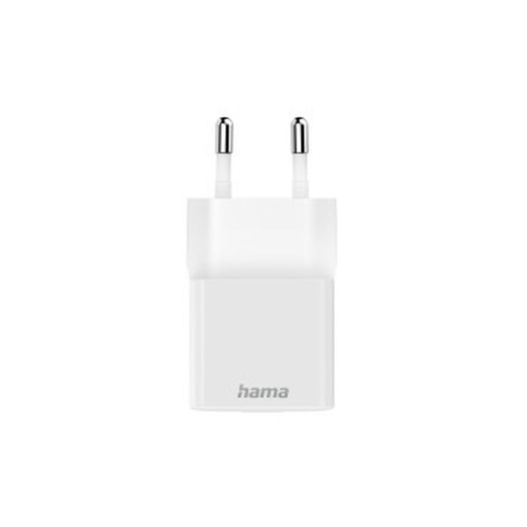 Hama, Power Delivery, Qualcomm Quick Charge, ładowarka sieciowa mini, USB-C, 25W, biała