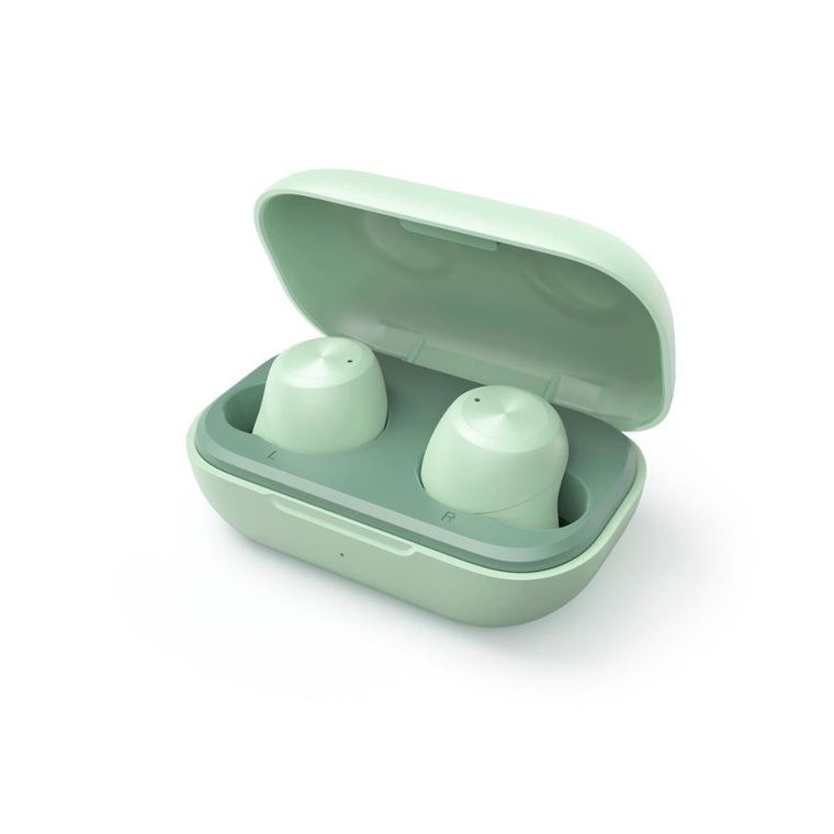Hama, słuchawki dokanałowe, true wireless, spirit chop, miętowe