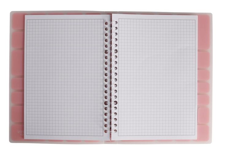 Happy Color, brulion na spirali, Trendy Fresh Coral, A5, 80g, w kratkę, 80 kartek, 1 szt.