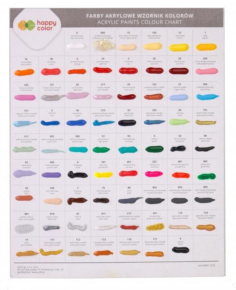 Happy Color, farby akrylowa, Ochra, 75 ml