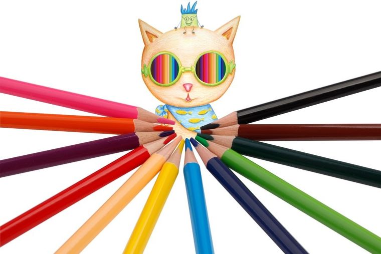 Happy Color, kredki ołówkowe trójkątne, 12 kolorów