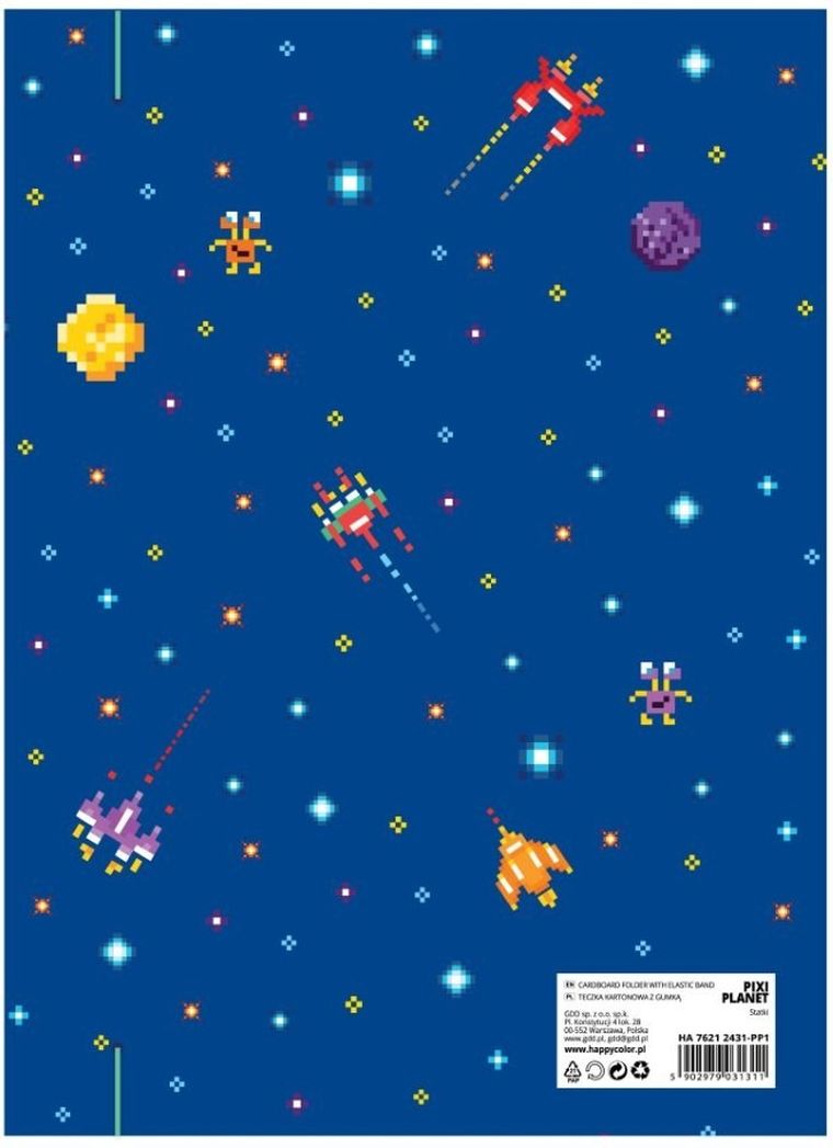 Happy Color, Pixi Planet, teczka z gumką, A4, statki, 1 szt.