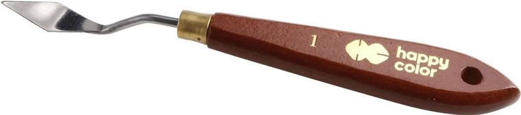 Happy Color, szpachelka malarska nr 1, uchwyt drewno bukowe