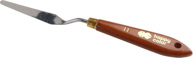 Happy Color, szpachelka malarska nr 11, uchwyt drewno bukowe