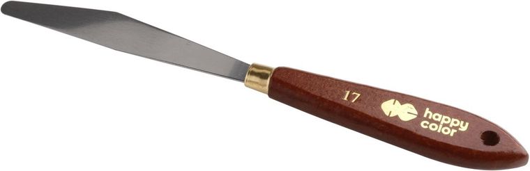 Happy Color, szpachelka malarska nr 17, uchwyt drewno bukowe
